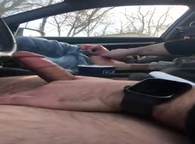 Car Wank With Verbal Bud